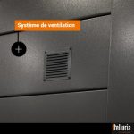 Abri de jardin en acier de 11,6 m² anthracite CLASSICO 3930+ avec double porte vitrée et fenêtre - TELLURIA – Image 6