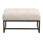 Pouf lin beige - Nolan